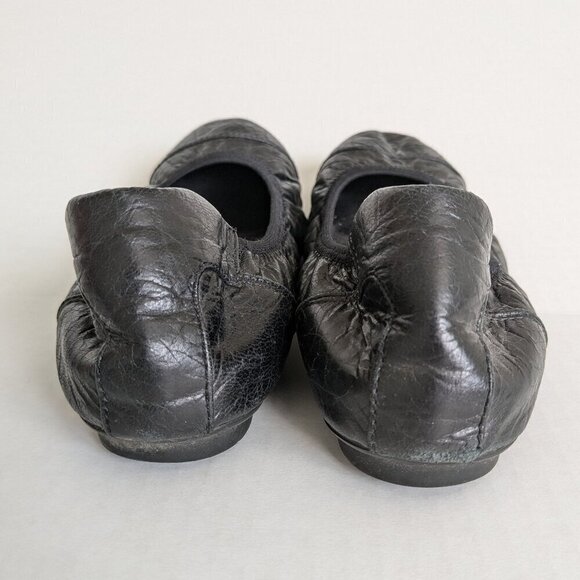 Vionic Natalia Ballet Flats Shoes Women's Size 8 US 39 EU Black Leather Slip On - Picture 6 of 9